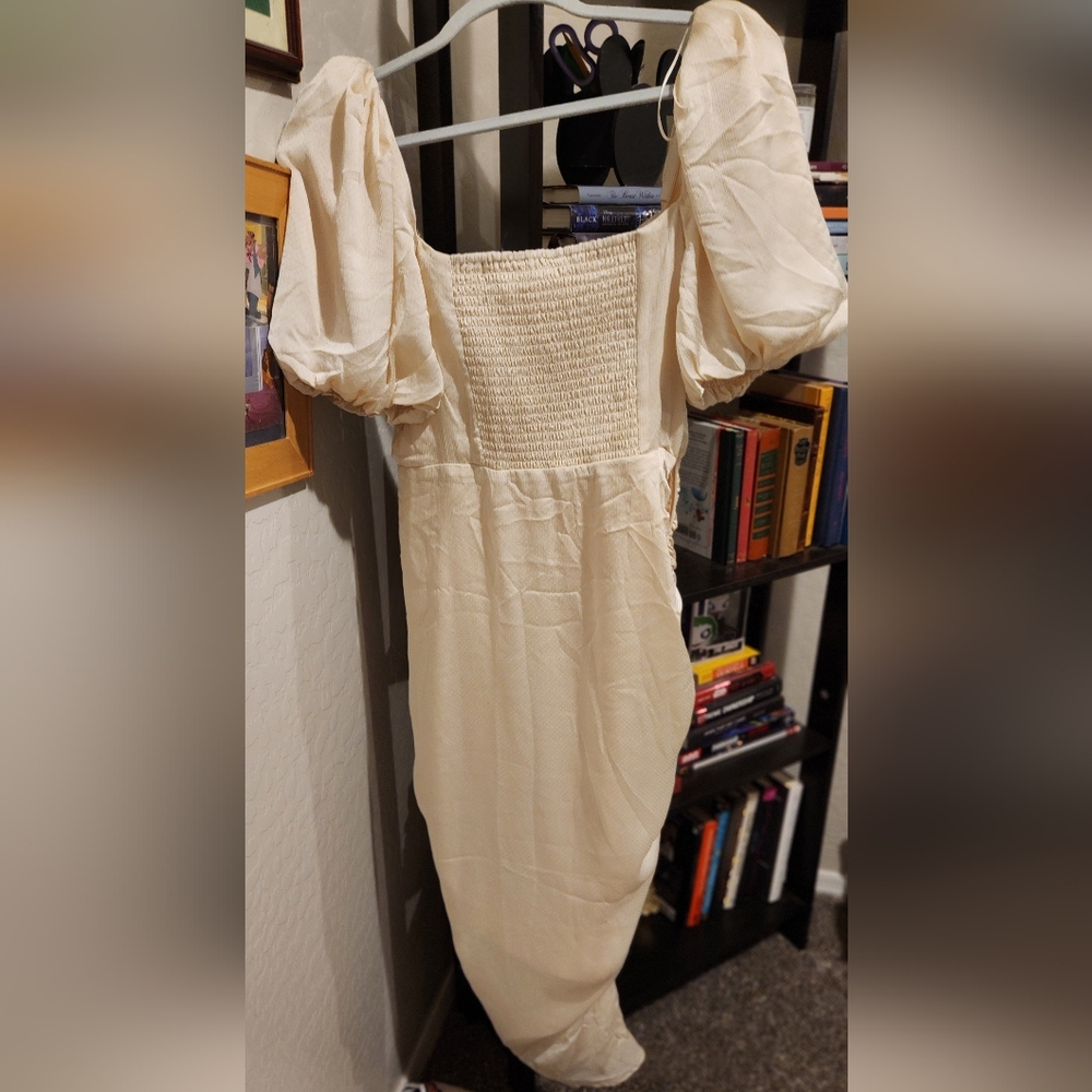 White Ruffle Dress - Picture 3 of 4